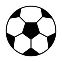 Fußballspiel Ball Ausrüstung Liga Freizeitsport Turnier Silhouette Stilikone vektor