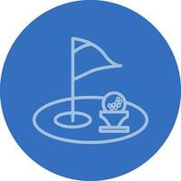 Golf Loch Vektor Symbol Design