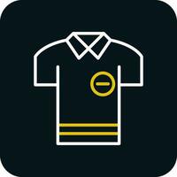 Poloshirt-Vektor-Icon-Design vektor