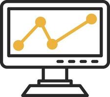 Analytics-Vektor-Icon-Design vektor