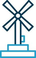 Windmühlen-Vektor-Icon-Design vektor