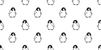pingvin sömlös mönster vektor tecknad serie fisk lax fågel bricka bakgrund scarf isolerat upprepa tapet illustration