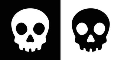 skalle tvärben vektor pirat ikon logotyp halloween spöke grafisk symbol illustration