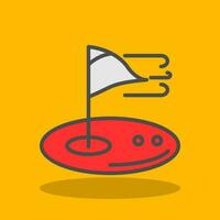 Golf-Vektor-Icon-Design vektor