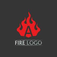 Feuer und Flamme Design Logo Vektor und Symbol