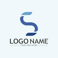 företag företags- s brev logotyp och s logotyp design vektor
