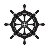 Helm Anker Vektor Symbol Logo Pirat nautisch maritim Ozean Meer Boot Illustration
