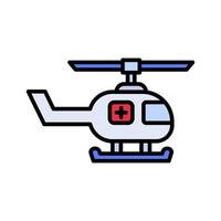 medizinische Hubschrauberikone vektor