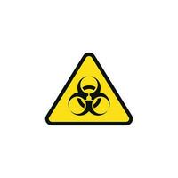Biogefährdung Vorsicht Warnung Symbol Design Vektor