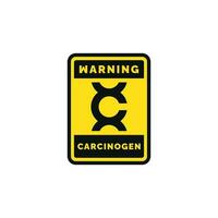 carcinogen varning varning symbol design vektor