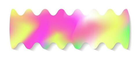 holografi klistermärke y2k stil neon Färg vektor