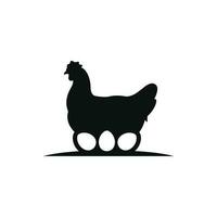 kyckling ägg ikon isolerat på vit bakgrund vektor