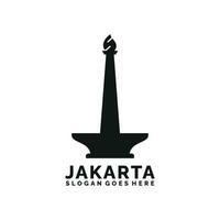 Jakarta Logo Design Vektor Illustration