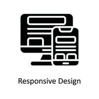 reaktionsschnell Design Vektor solide Symbol Design Illustration. Netzwerk und Kommunikation Symbol auf Weiß Hintergrund eps 10 Datei