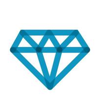 diamant lyx sten multiplicera linje stilikon vektor