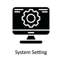 System Rahmen Vektor solide Symbol Design Illustration. Netzwerk und Kommunikation Symbol auf Weiß Hintergrund eps 10 Datei