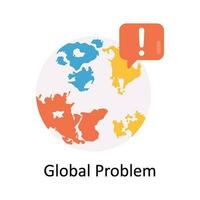 global Problem Vektor eben Symbol Design Illustration. Natur und Ökologie Symbol auf Weiß Hintergrund eps 10 Datei