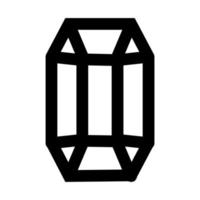 diamant lyx sten stil ikon vektor