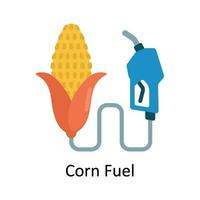 Mais Treibstoff Vektor eben Symbol Design Illustration. Natur und Ökologie Symbol auf Weiß Hintergrund eps 10 Datei