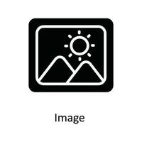 Bild Vektor solide Symbol Design Illustration. Multimedia Symbol auf Weiß Hintergrund eps 10 Datei