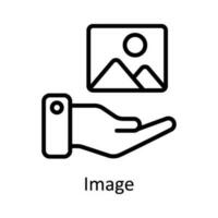 Bild Vektor Gliederung Symbol Design Illustration. Digital Marketing Symbol auf Weiß Hintergrund eps 10 Datei