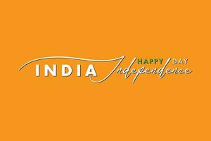 eleganta text, Lycklig oberoende dag, Indien vektor