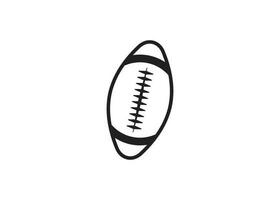 Rugby Ball Symbol Design Vektor