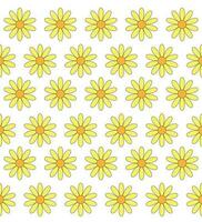 Blumen- Muster, Gänseblümchen auf Weiß Hintergrund vektor