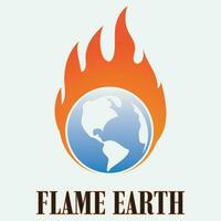 Flamme Logo Design Vorlage Illustration. vektor