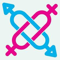 Geschlecht Illustration Logo. vektor