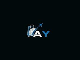 Initiale ay Logo Symbol, kreativ ay Reise Logo Brief vektor