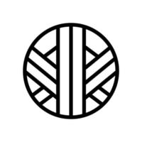 Sport Volleyball Liniensymbol vektor