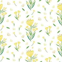 minimal Blumen- nahtlos Muster modisch Vorlage zum Design. Pastell- Blume Muster Vektor Illustration Hintergrund Hälfte fallen Design zum Stoff, Textil, Startseite Papier, Geschenk wickeln, drucken Vorlage.