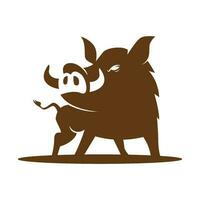 warthog ikon logotyp design vektor