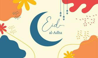 eid al adha 2023 Hintergrund Design vektor