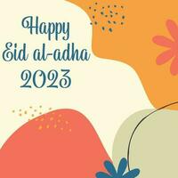 eid al adha 2023 Hintergrund Design vektor