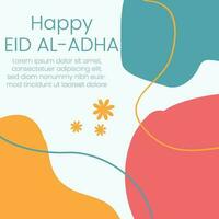 eid al adha 2023 Hintergrund Design vektor