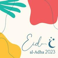 eid al Adha 2023 bakgrund design vektor