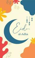 eid al adha 2023 Hintergrund Design vektor