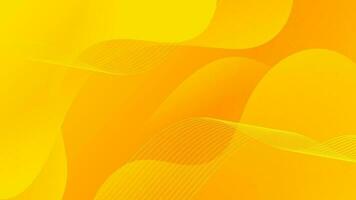 abstrakt Gradient Gelb Flüssigkeit Welle Hintergrund vektor