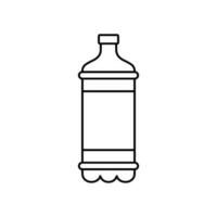 Plastik Flasche Symbol Vektor Design Vorlagen einfach und modern Konzept