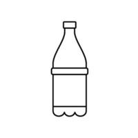 Plastik Flasche Symbol Vektor Design Vorlagen einfach und modern Konzept