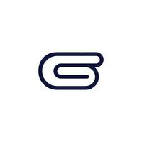 G Brief eben Symbol Logo Design vektor