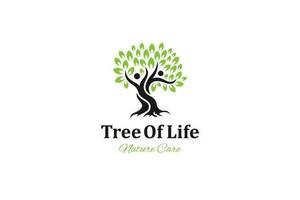 Menschen Baum Logo Symbol, Mensch Baum von Leben kreativ Konzept Logo Design vektor