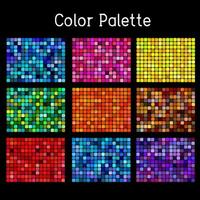de resa av färger - grundläggande Färg palett vektor