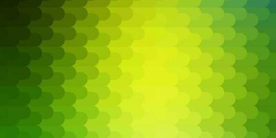 hellgrüne, gelbe Vektorschablone mit Linien. vektor