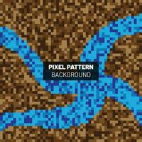 Pixel Muster abstrakt Hintergrund Design vektor