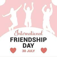 vänskap dag, internationell vänskap dag, vänskap dag design, vektor