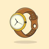sehr modern Armbanduhr Vektor Illustration.