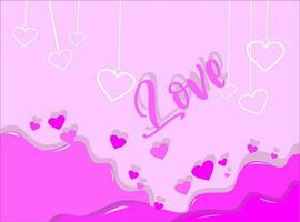 rosa kärlek mönster bakgrund vektor